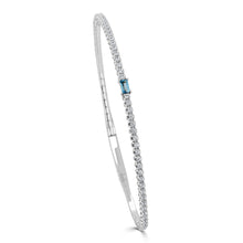 Load image into Gallery viewer, Baguette Gemstone Flex Bangle