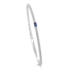 Load image into Gallery viewer, Baguette Gemstone Flex Bangle