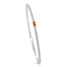 Load image into Gallery viewer, Baguette Gemstone Flex Bangle