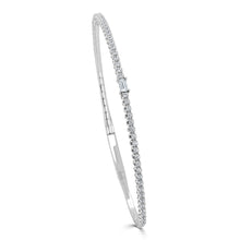 Load image into Gallery viewer, Baguette Gemstone Flex Bangle