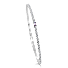 Load image into Gallery viewer, Baguette Gemstone Flex Bangle