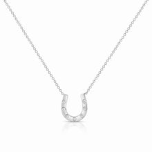 Load image into Gallery viewer, Diamond Horseshoe Necklace