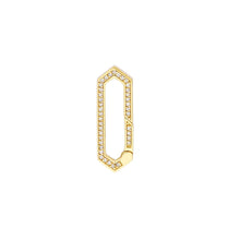Load image into Gallery viewer, Elongated Diamond Hexagon Push Lock