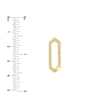 Load image into Gallery viewer, Elongated Diamond Hexagon Push Lock