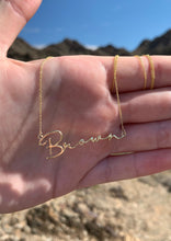 Load image into Gallery viewer, Script Name Necklace