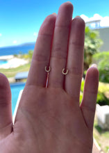 Load image into Gallery viewer, Horseshoe Diamond Studs