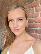 Load image into Gallery viewer, Point Diamond Hoops Large