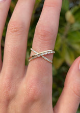 Load image into Gallery viewer, Crisscross Diamond Ring
