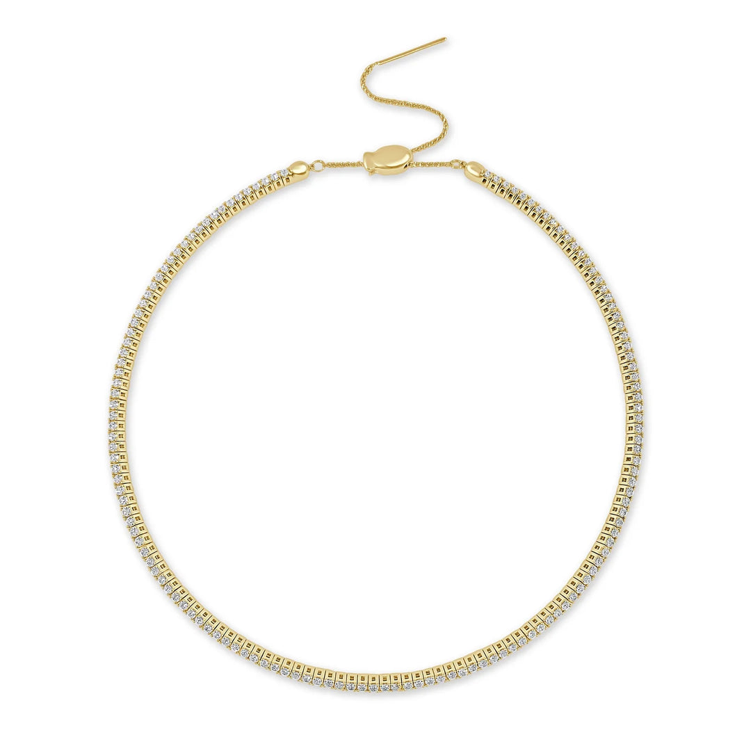 Flexible Diamond Tennis Choker