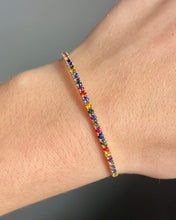 Load image into Gallery viewer, Skittles Sapphire Flex Bangle
